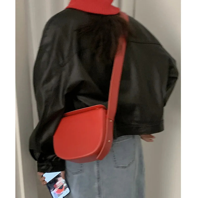 Stylish PU Leather Woman Handbag Shoulder Bag