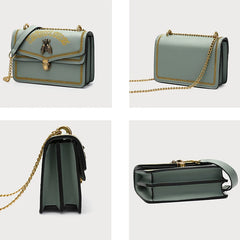 Small Flap Bag Women Thail Bee Bags Embroidery Solid Chain Shoulder Bag