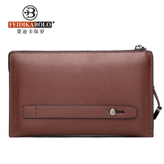 Men's Clutch Bag with Password Lock, Large Capacity Wallet and Phone Holder