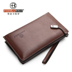 Men's Clutch Bag with Password Lock, Large Capacity Wallet and Phone Holder
