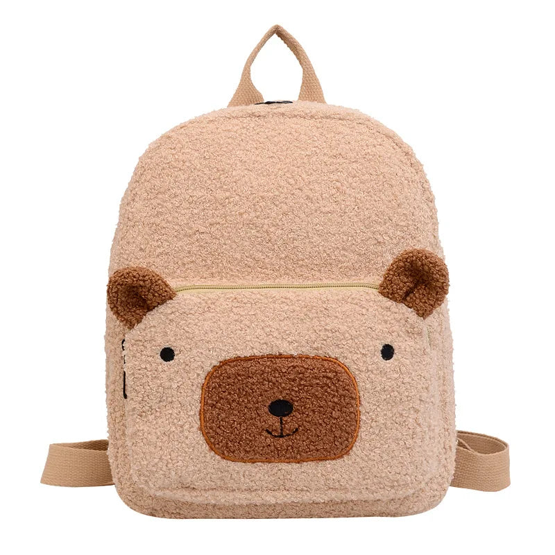 Personalized Embroidery Name Bear Backpack Children Travel Rucksack