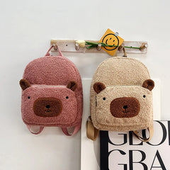 Personalized Embroidery Name Bear Backpack Children Travel Rucksack