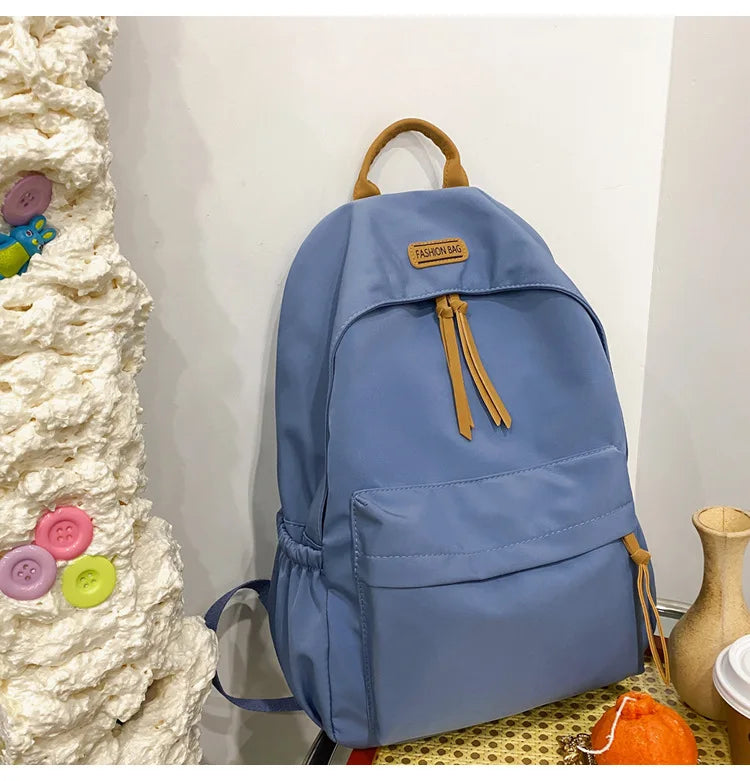 Personalized Name Schoolbag Embroidered High School Students Backpack