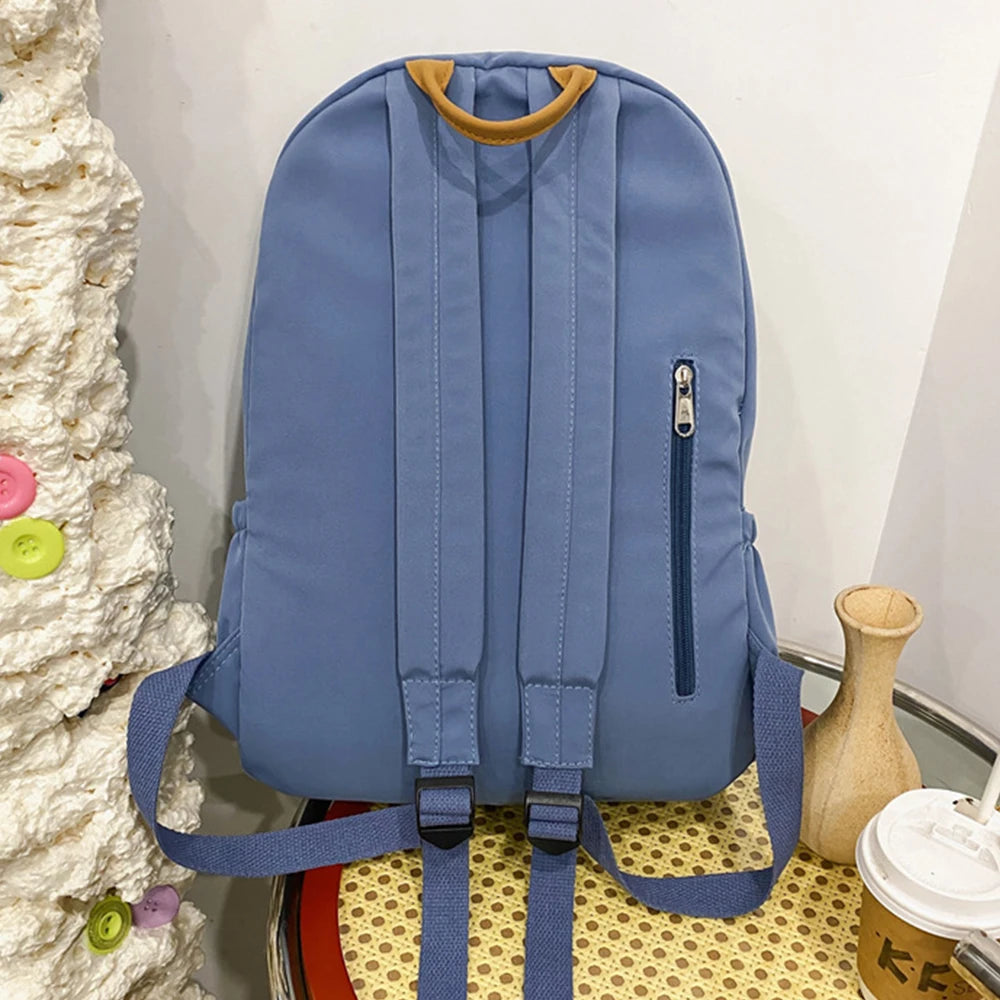 Personalized Name Schoolbag Embroidered High School Students Backpack