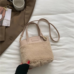 Women's Plush Crossbody Bag Fluffy Handbag