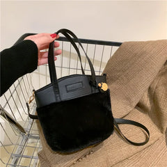 Women's Plush Crossbody Bag Fluffy Handbag