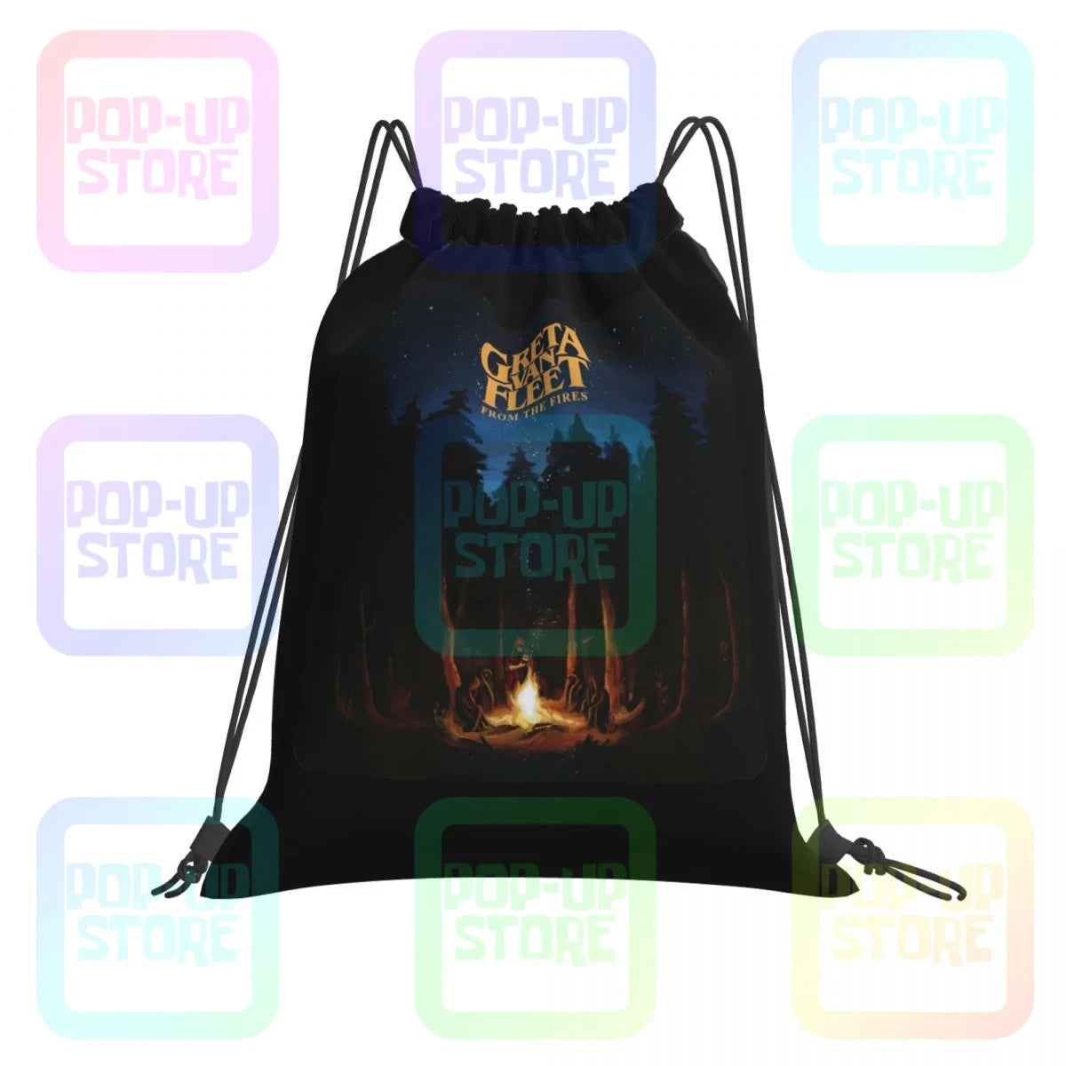 Greta Van Fleet From The Fires Gym Bag Portable Backpack