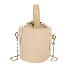Fur Bucket Bag Wild Lady Candy Shoulder Bag
