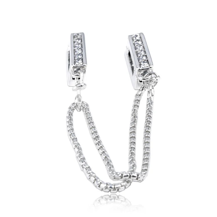 Reflexions Safety Chain Clip Stopper Beads for Charm Bracelet