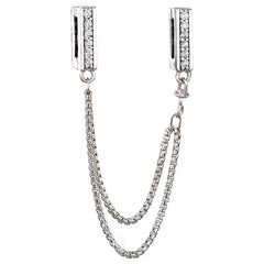 Reflexions Safety Chain Clip Stopper Beads for Charm Bracelet