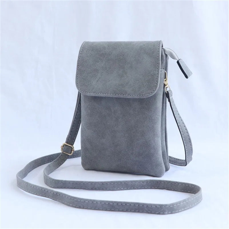 Retro Single Shoulder Messenger Bag Mini Small Compartment Large Screen Mobile P