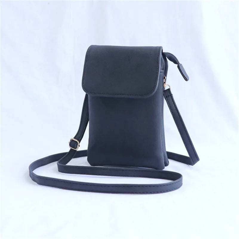 Retro Single Shoulder Messenger Bag Mini Small Compartment Large Screen Mobile P