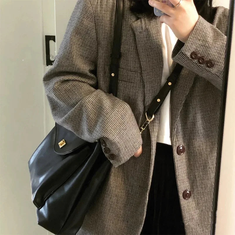 Retro Texture Women's Tote Bag Shoulder High Capacity