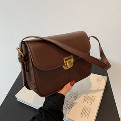 Retro Women PU Leather Shoulder Bags Flap Crossbody Bags