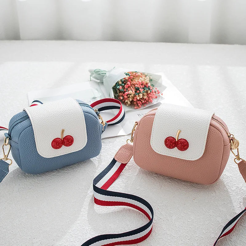 Solid Crossbody Bag for Women Fruits Small Zipper Handle Bag