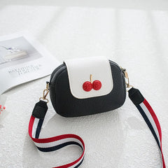 Solid Crossbody Bag for Women Fruits Small Zipper Handle Bag