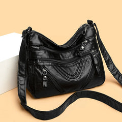 Leather Shoulder Crossbody Bag for Women