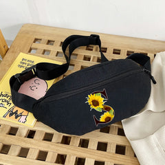 Shoulder Waist Bags Flower Series Mobile Phone Poch Key Case Wallet