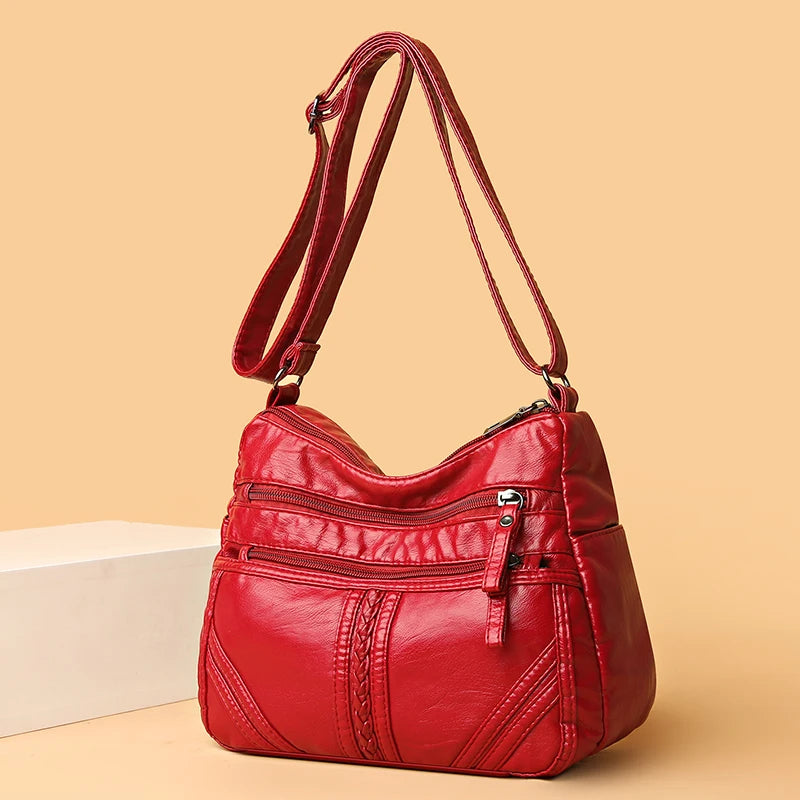 Women's Casual Leather Shoulder Bag Crossbody Hobos Handbag