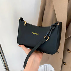 Solid Pu Leather Women Shoulder Bag