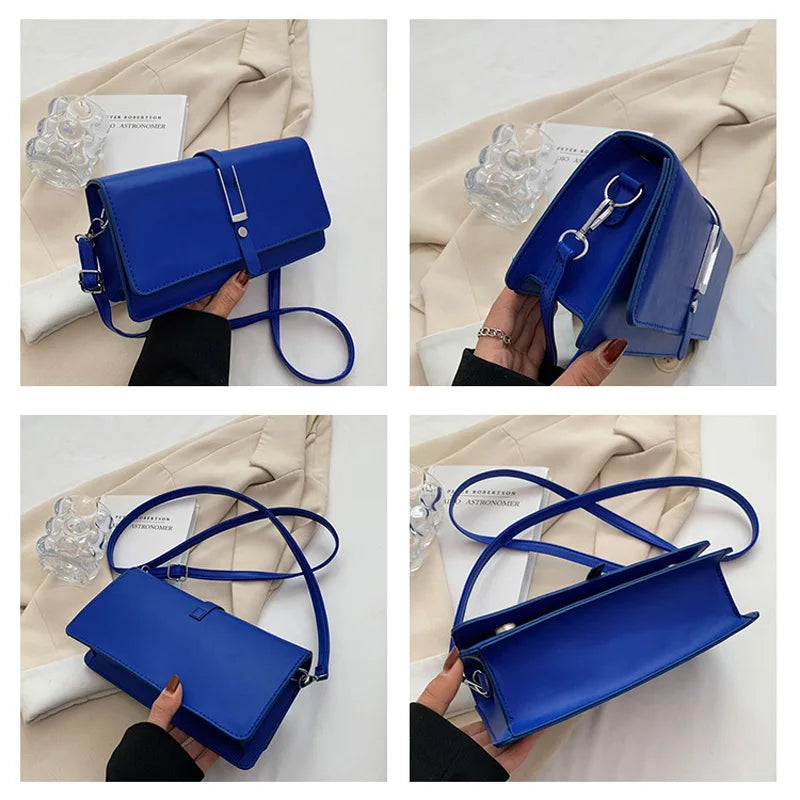 Square Pu Leather Crossbody Shoulder Bags for Women