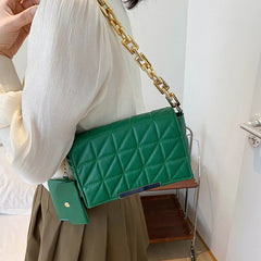 Vintage Leather Armpit Bag with Purse
