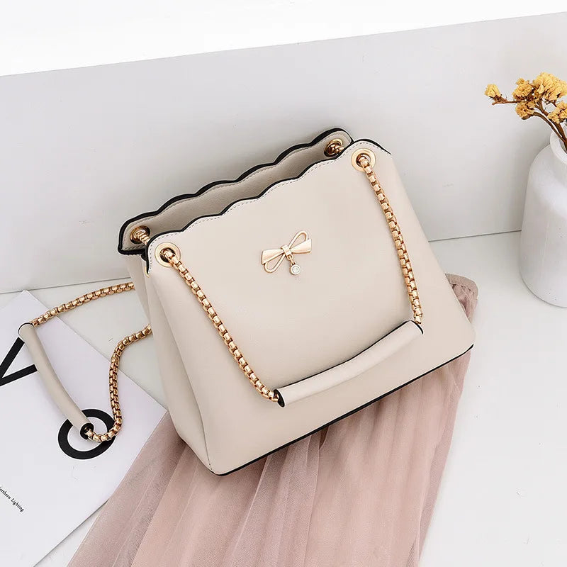 Sweet Bow Handbag Women's Autumn Hot Selling Shoulder Messenger Bag