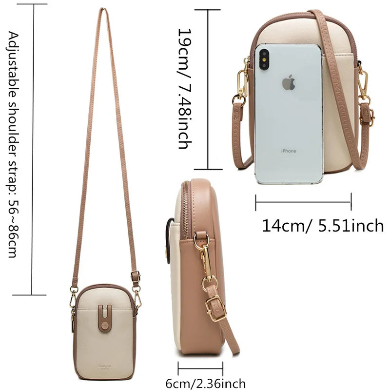 Small Crossbody Bag Mini PU Leather Shoulder Messenger Bag for Women Yellow
