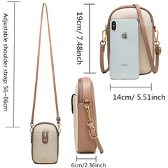 Small Crossbody Bag Mini PU Leather Shoulder Messenger Bag for Women Yellow