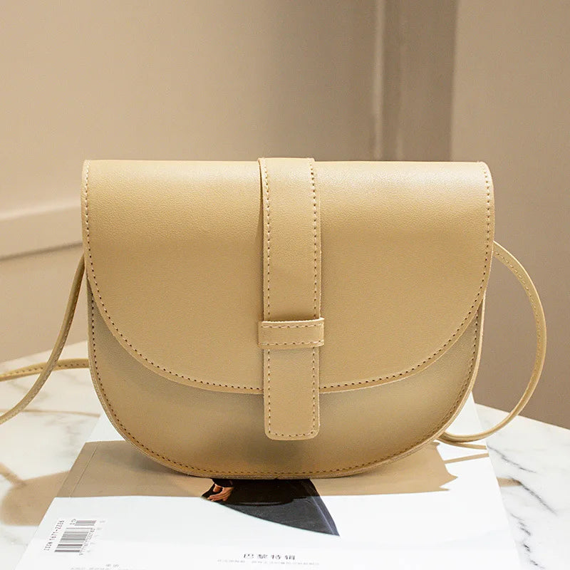 Small Flap Crossbody Bag for Women PU Leather Shoulder Messenger Handbag