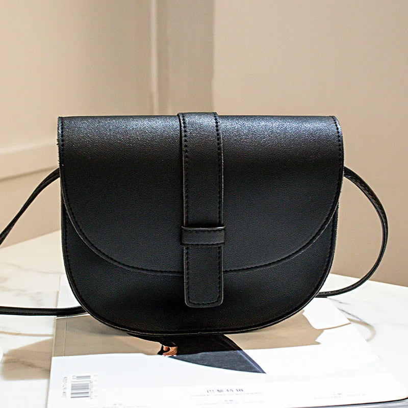 Small Flap Crossbody Bag PU Leather Shoulder Messenger for Women