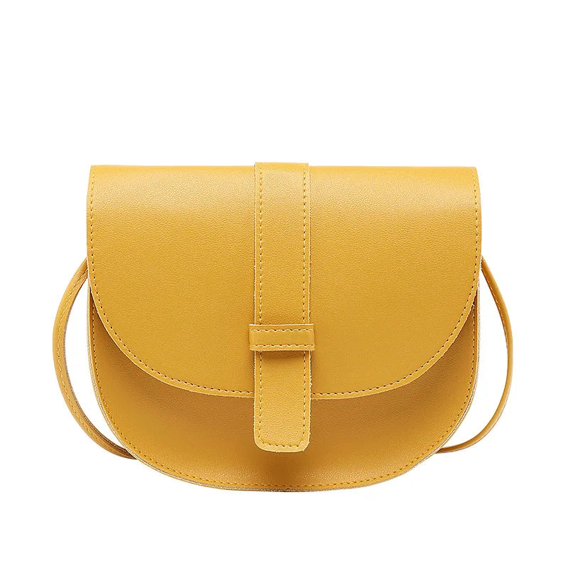 Small Flap Crossbody Bag PU Leather Shoulder Messenger for Women