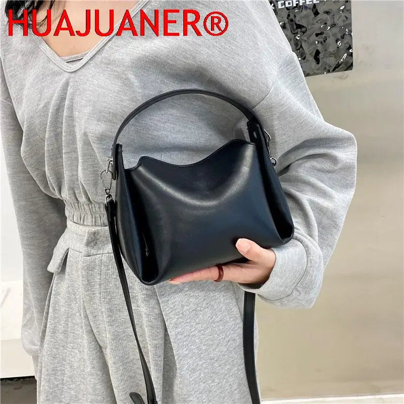 Small PU Leather Crossbody Sling Bag for Women Shoulder Tote