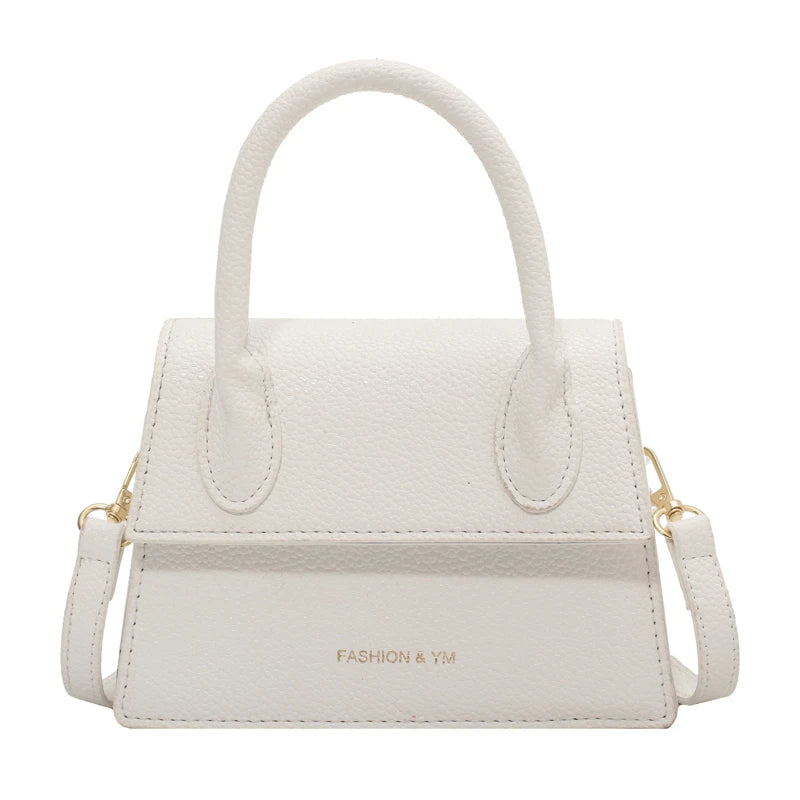 Small Size Crossbody Messenger Bag for Women Solid Color Handbag