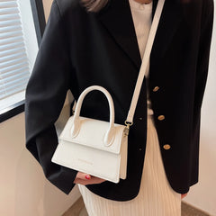 Small Size Crossbody Messenger Bag for Women Solid Color Handbag