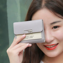 Small Wallet Female Short Section Tide Folding Personality Student Mini Wallet L