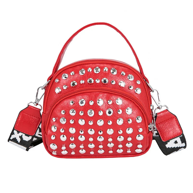 Small Women Pu Leather Handbags for Women Ladies Shoulder Clutch Diamond Crossbo