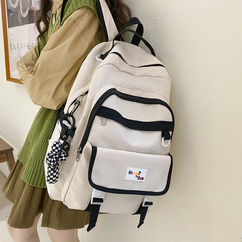 Waterproof Versatile Backpack Teen Girl College Student Schoolbag