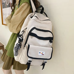 Waterproof Versatile Backpack Teen Girl College Student Schoolbag