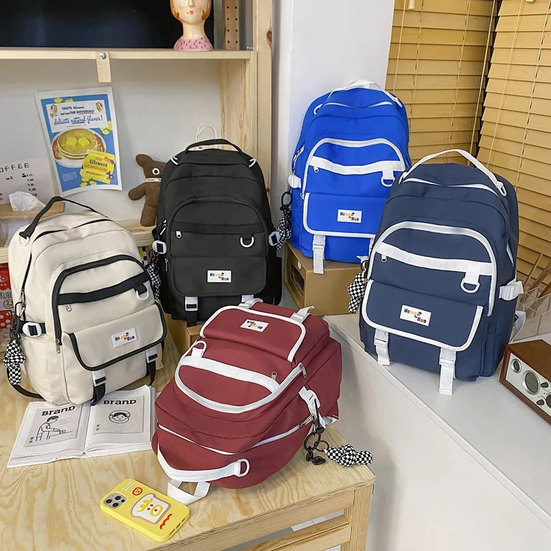 Waterproof Versatile Backpack Teen Girl College Student Schoolbag