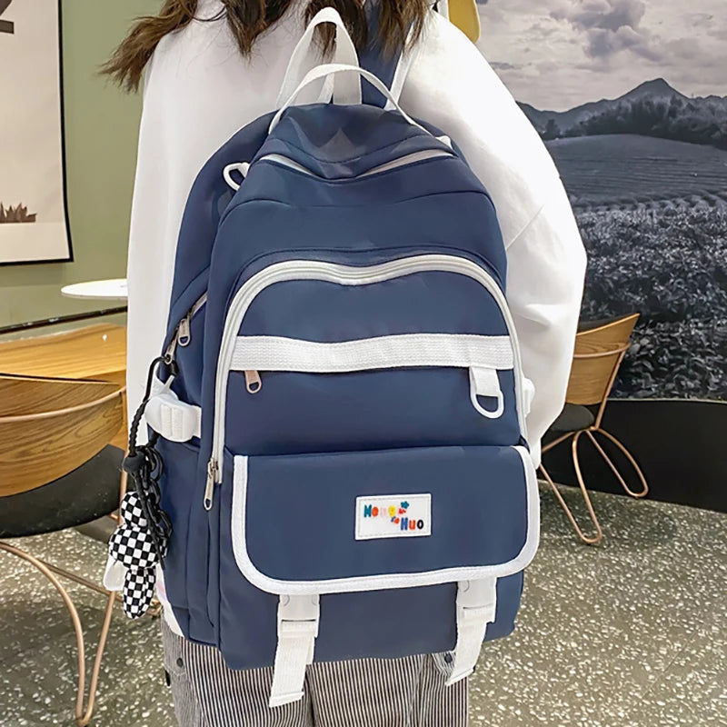Waterproof Versatile Backpack Teen Girl College Student Schoolbag