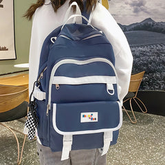 Waterproof Versatile Backpack Teen Girl College Student Schoolbag