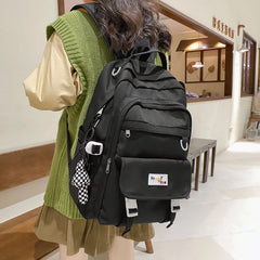Waterproof Versatile Backpack Teen Girl College Student Schoolbag