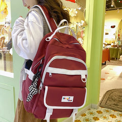 Waterproof Versatile Backpack Teen Girl College Student Schoolbag