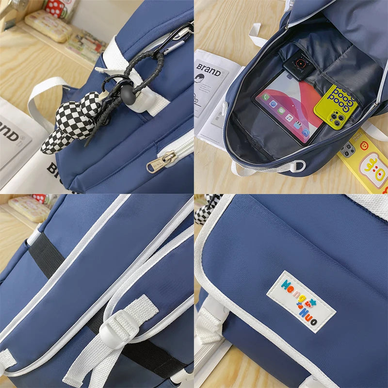 Waterproof Versatile Backpack Teen Girl College Student Schoolbag