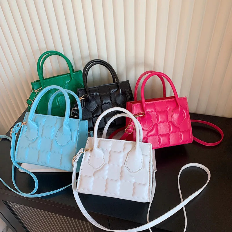 Small Handbags Women Shoulder Bag Pu Leather Crossbody Top Handle Bags