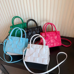 Small Handbags Women Shoulder Bag Pu Leather Crossbody Top Handle Bags