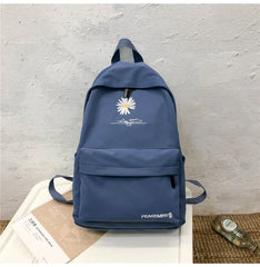 College Wind Women SchoolBag Solid Backpack Girl School Bags for Teenage