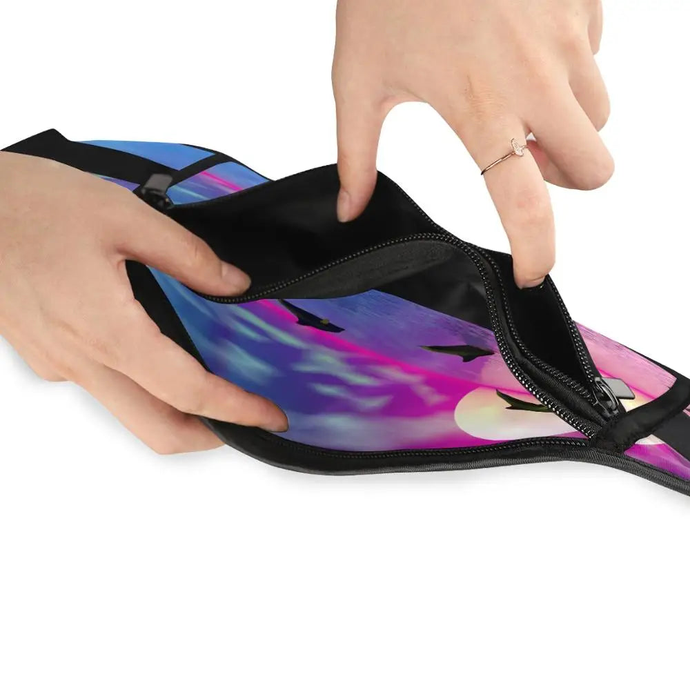 Waterproof Running Waist Bag Mobile Phone Holder Fitness Belt Lady