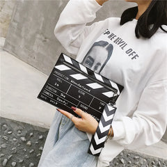Hip Hop 3D Director Board Style Messenger Bag Women's Clutch